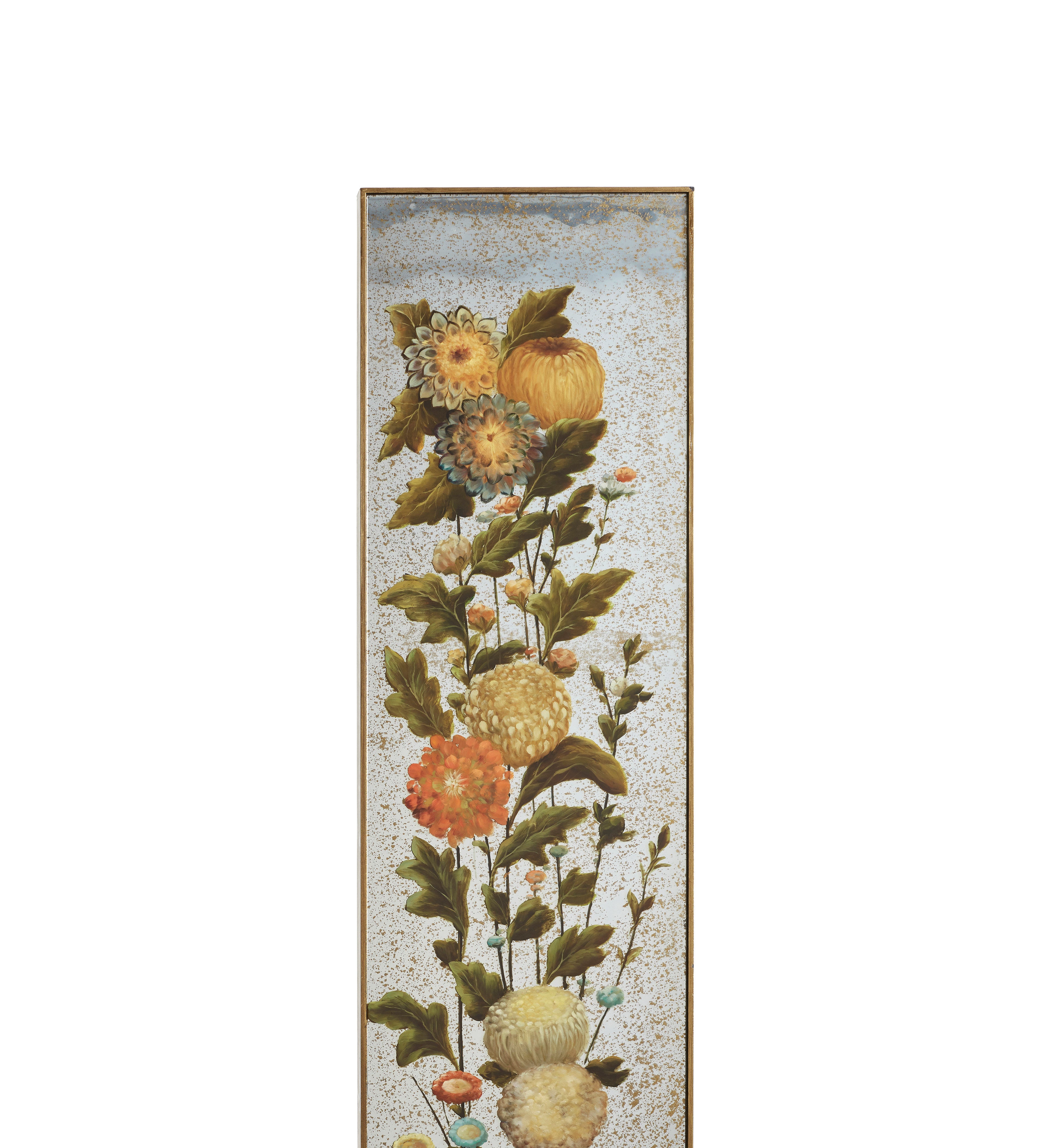 Zhenhua Gilted Floral Panels - Set of Three - Multi | OKA
