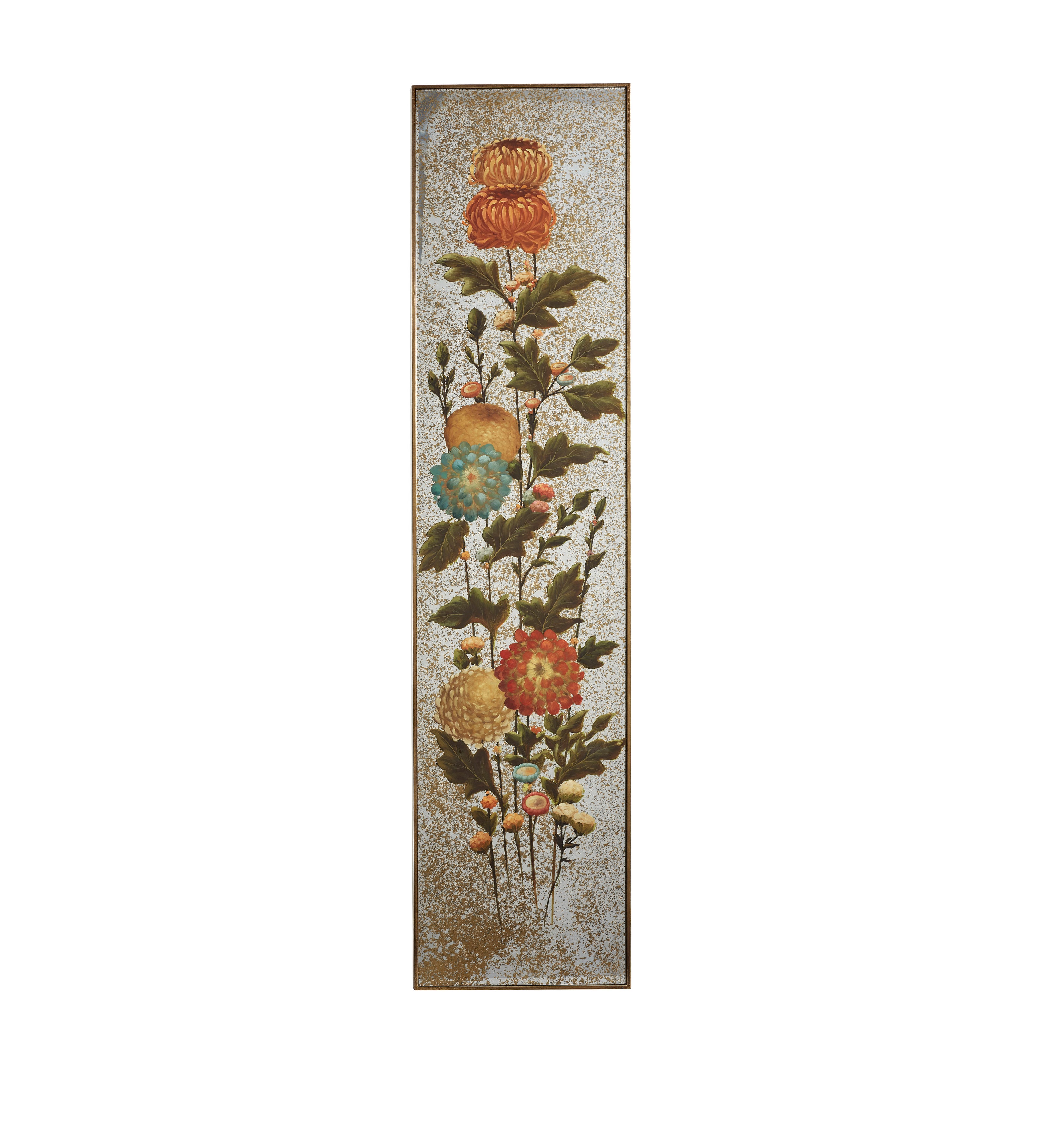 Zhenhua Gilted Floral Panels - Set of Three - Multi
