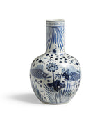 Large Zhoushan Vase - Blue/White