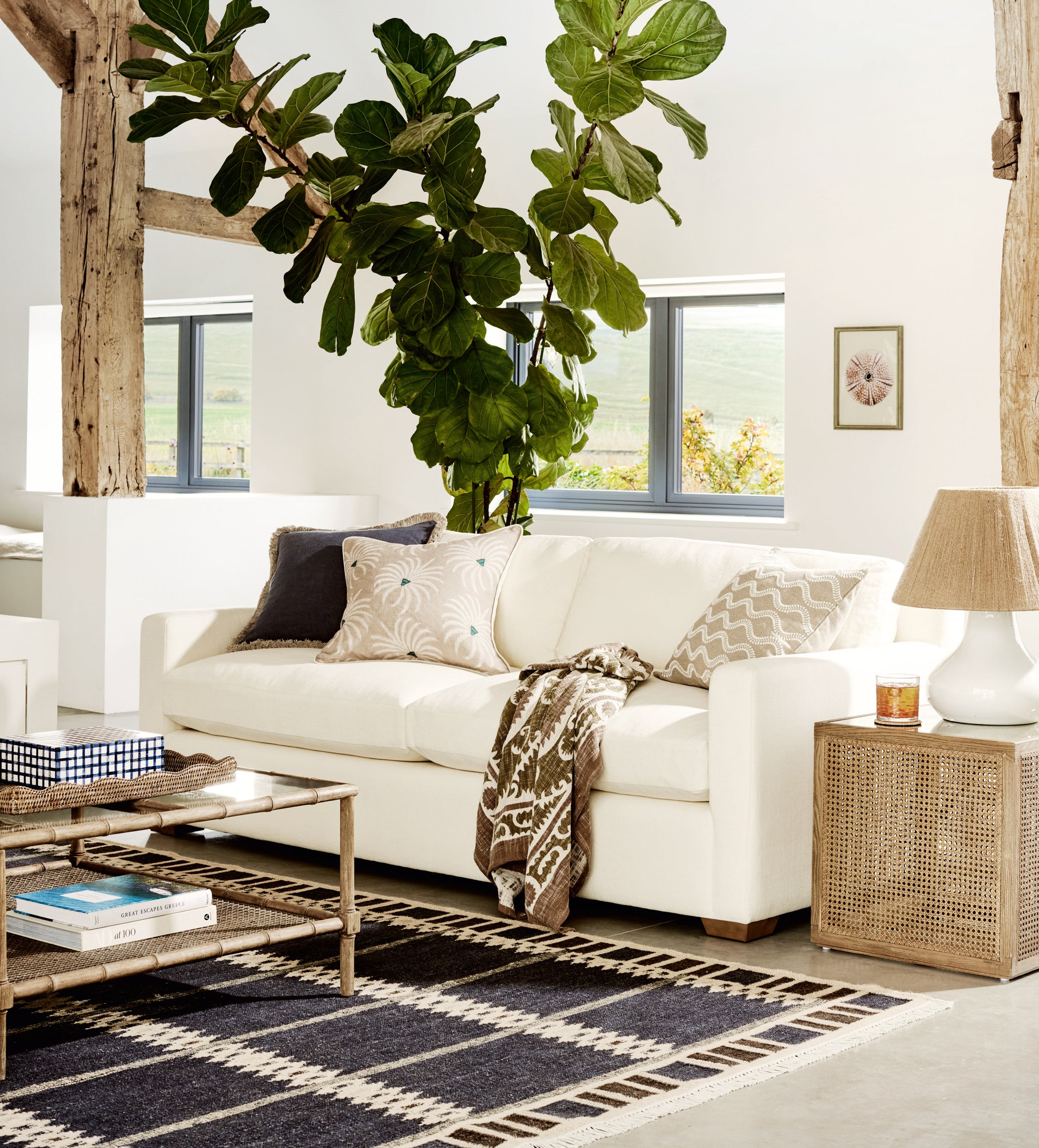 Zostera Cushion Cover - Chalk