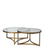 Set of Two Opplyst Tables - Bronze