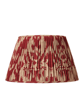 35cm Pleated Palau Silk Empire Lampshade - Red