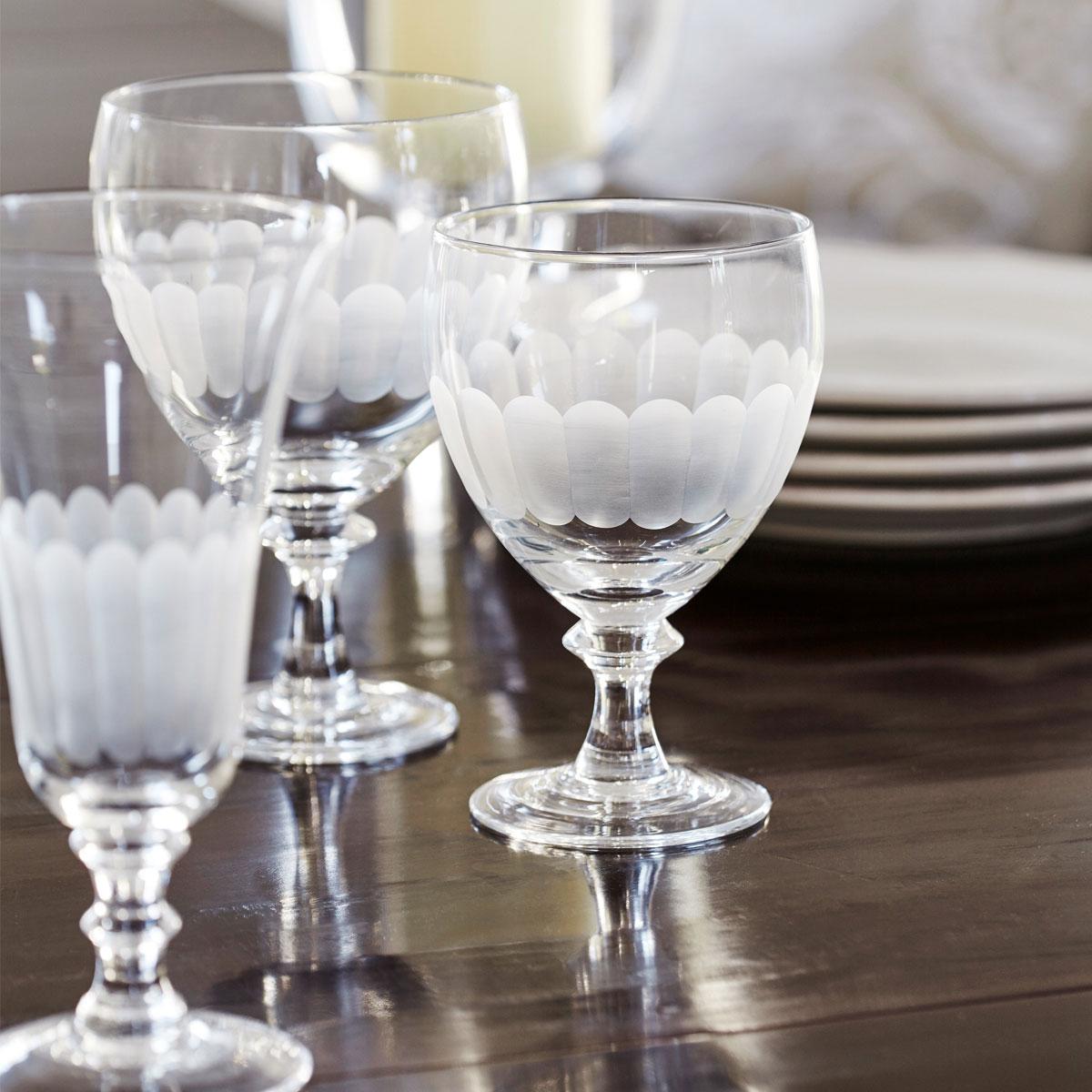 Set of Four Small Ranelagh Wine Goblets - Clear