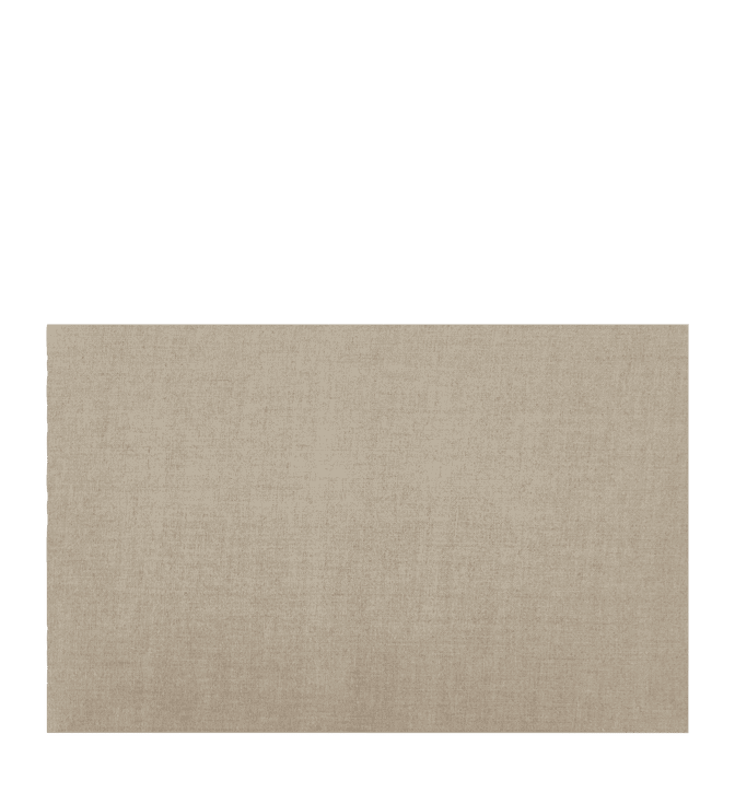 50cm Narrow Rectangular Linen Lampshade  - Natural