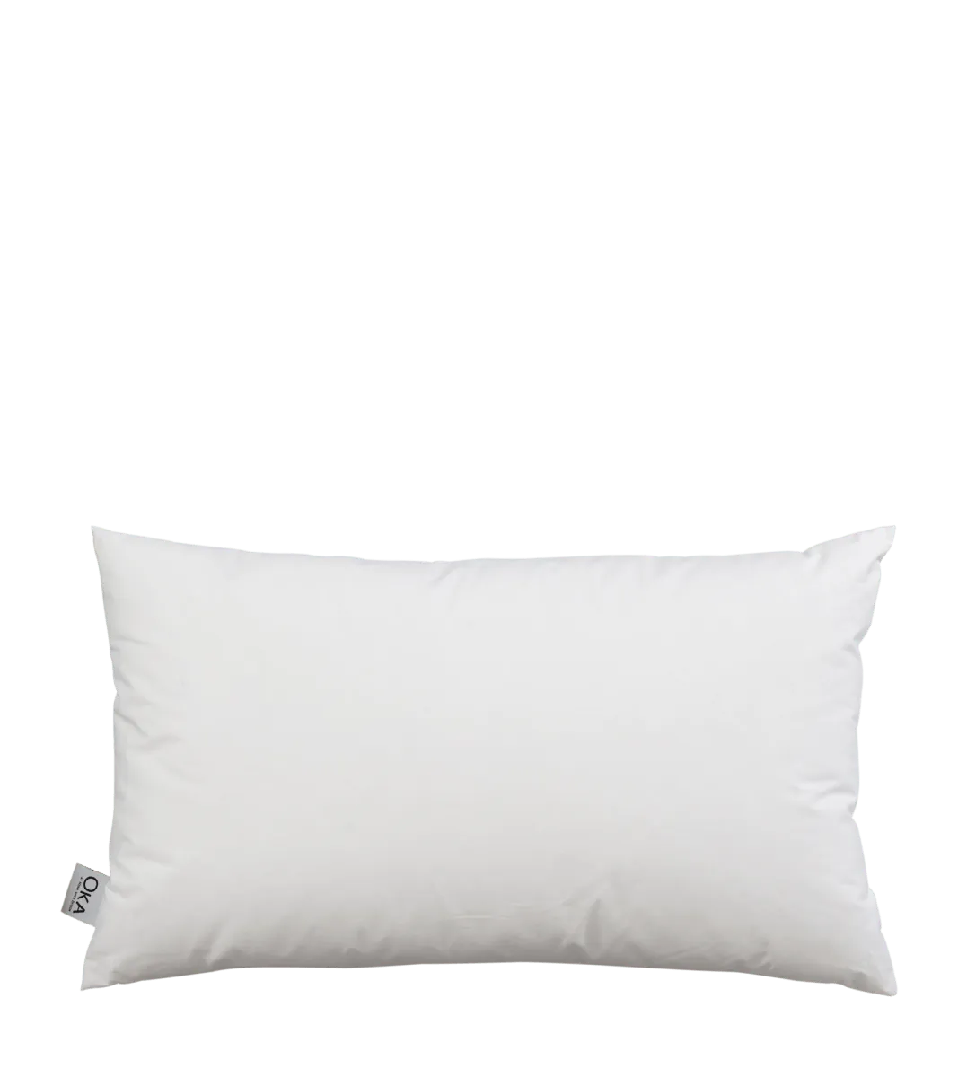 Choose our luxuriously large rectangular cushion pad filled with 100 duck feathers