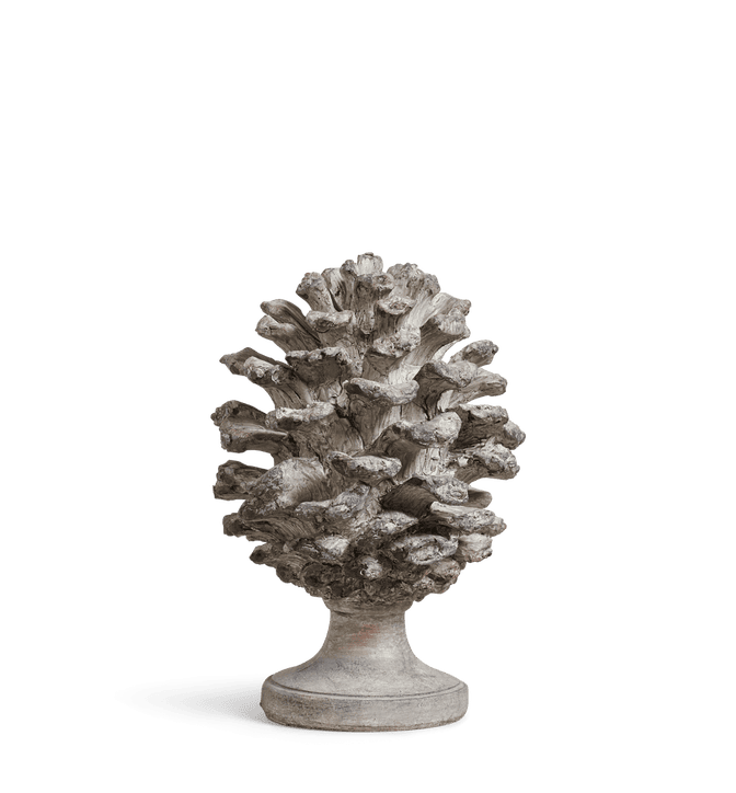 Takayna Decorative Pine Cone, Small – Gray