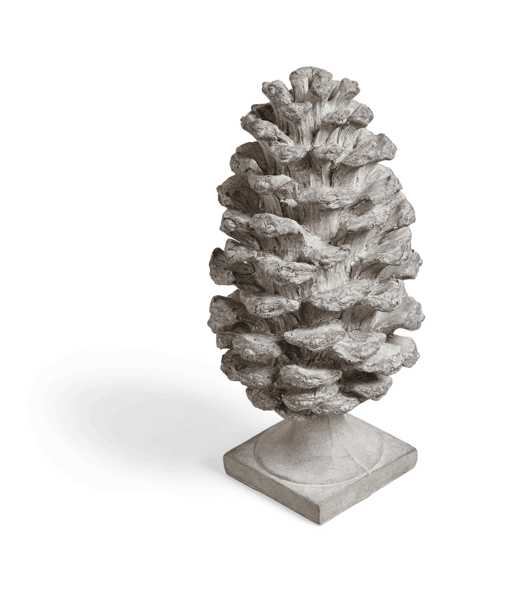 Takayna Decorative Pine Cone, Tall- Grey