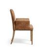 Stafford Chair with Arms - Aged Tobacco Leather