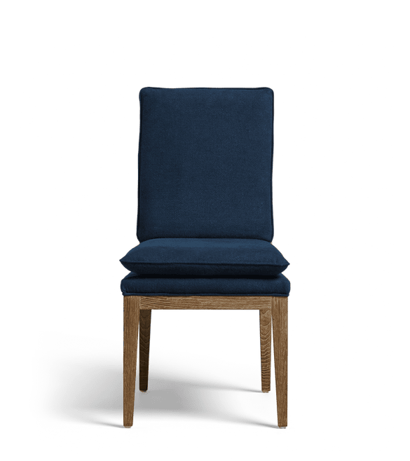 Vasa Linen Dining Chair - Perfect Navy