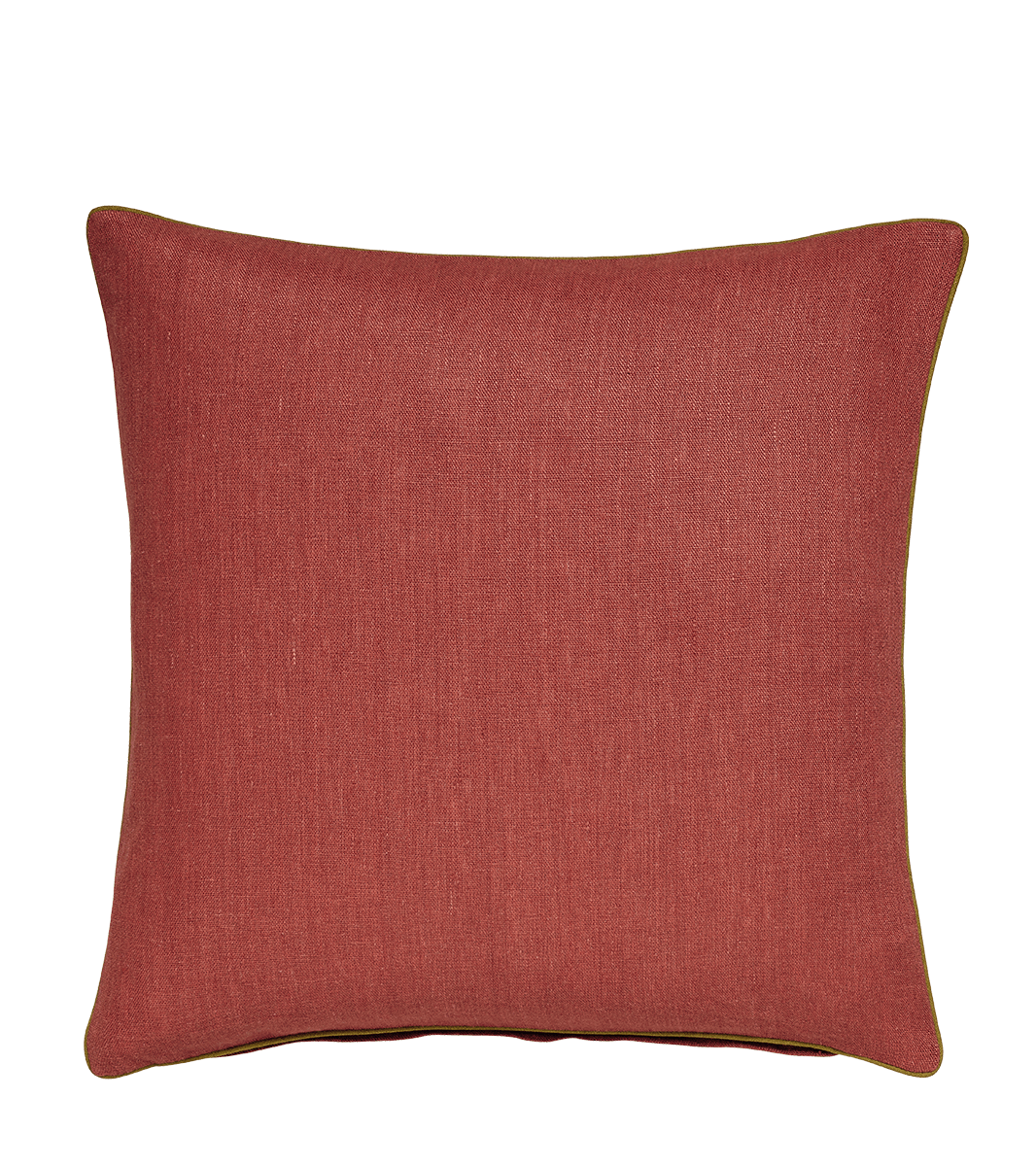 Loose Linen Cushion Cover - Blood orange/ Alchemilla