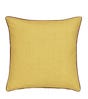 Loose Linen Cushion Cover - Acid Yellow/Blood Orange