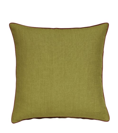 Tight Linen Cushion Cover -  Alchemilla/Blood Orange