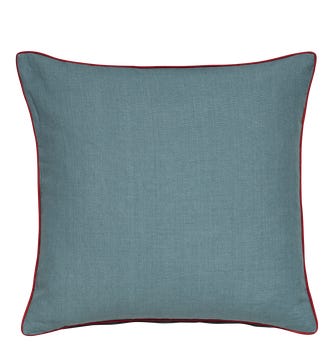 Tight Linen Cushion Cover - Antibes/ Maple Red