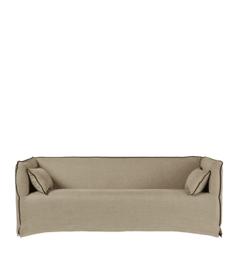Abbotsford 3-Seater Sofa - Sand Wide Herringbone