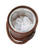 Aberdare Leather Ice Bucket - Nut Brown