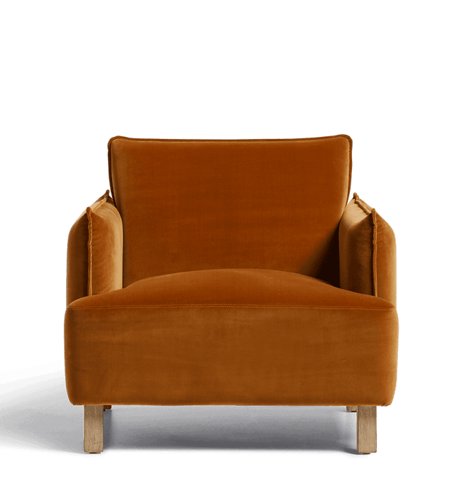 Alora Armchair - Dirty Orange