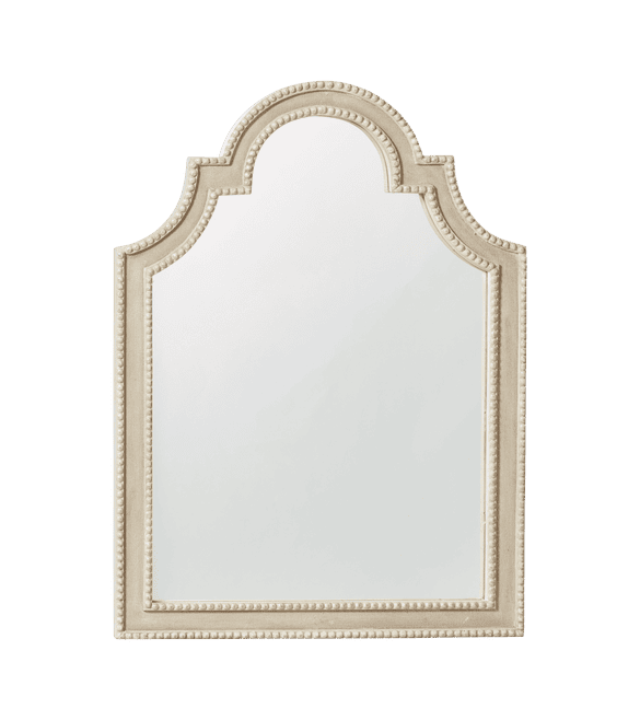 Bamarre Mirror - White / Natural