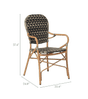 Bedarra Bistro Chair - Monochrome