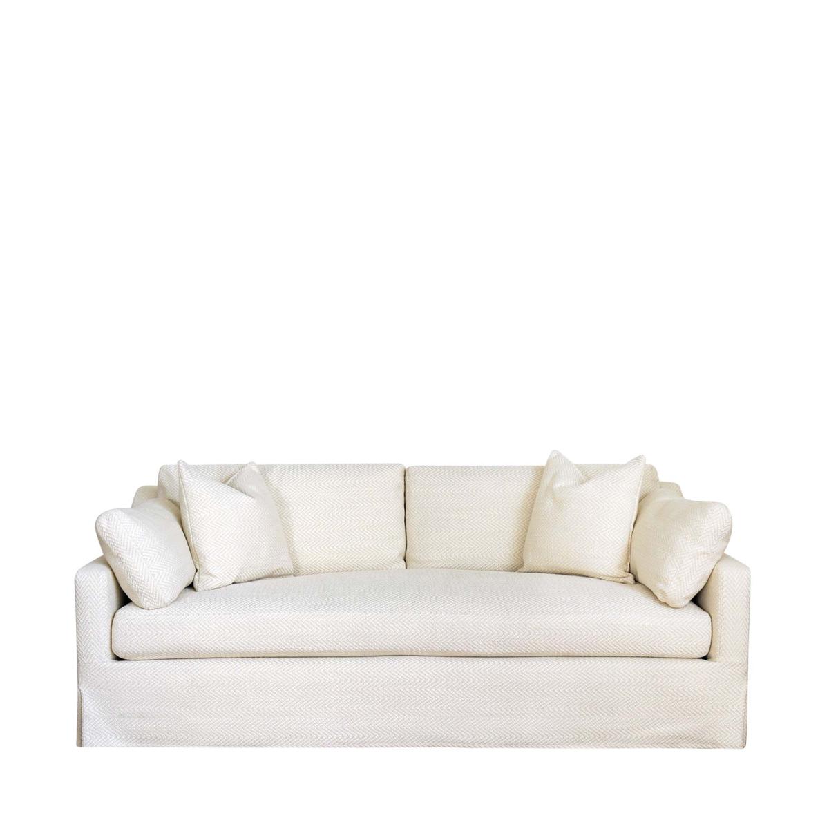 Oka Bernard 7' Sofa - Cream In White