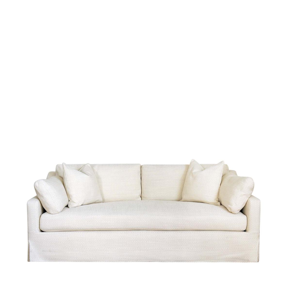 Oka Bernard 8' Sofa - Cream In Neutral
