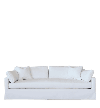 Bernard 8' Performance Linen Sofa - Pure White
