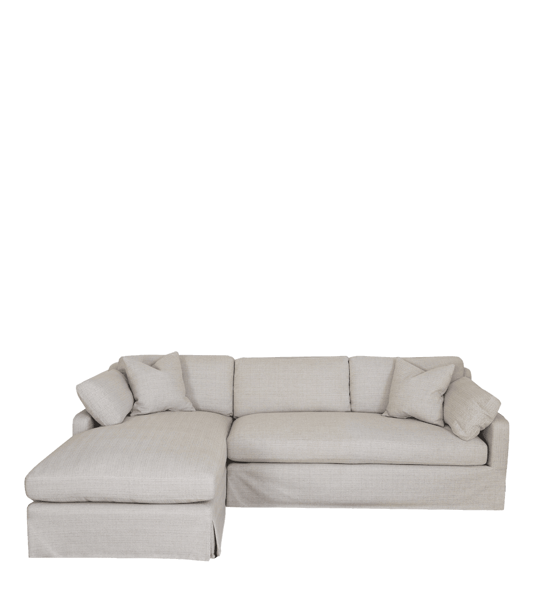 Bernard Linen Right Arm Corner Sofa Natural