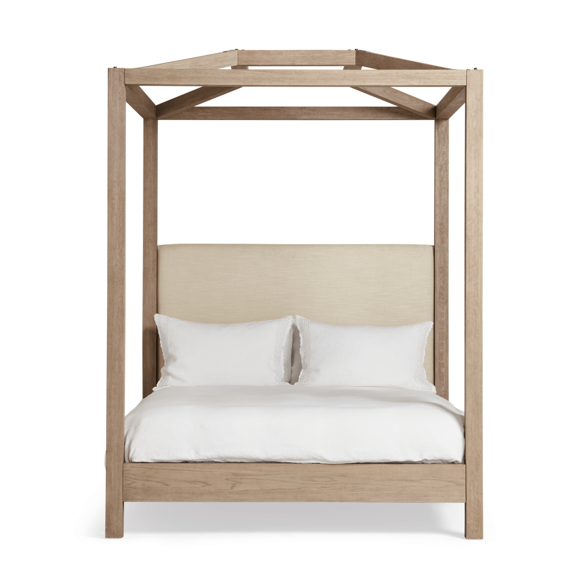 Hester Four-Poster Bed, Super King-Size - Natural