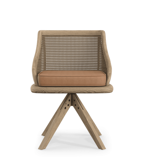 Carlos Cane Swivel Chair