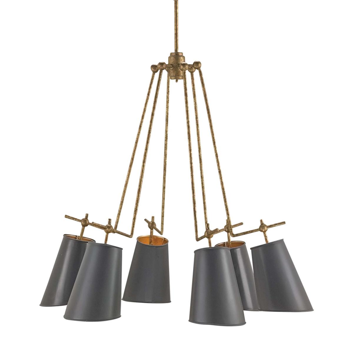 Oka Carwardine Chandelier - Antique Black