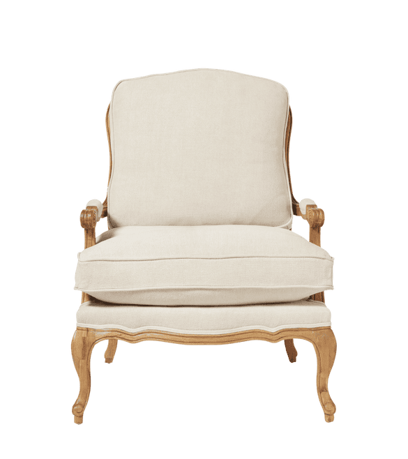 Chantal Linen Chair - Natural