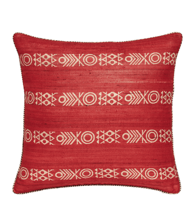 Chuma Reversible Cushion Cover - Red / Black