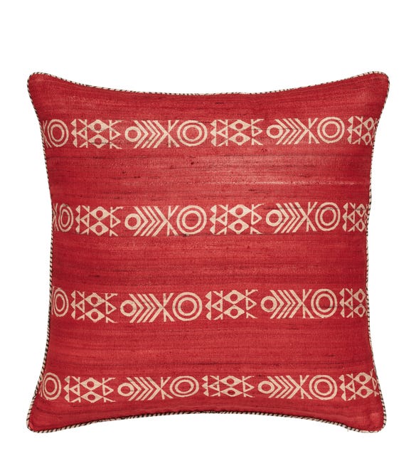 Chuma Reversible Pillow Cover - Red/Black