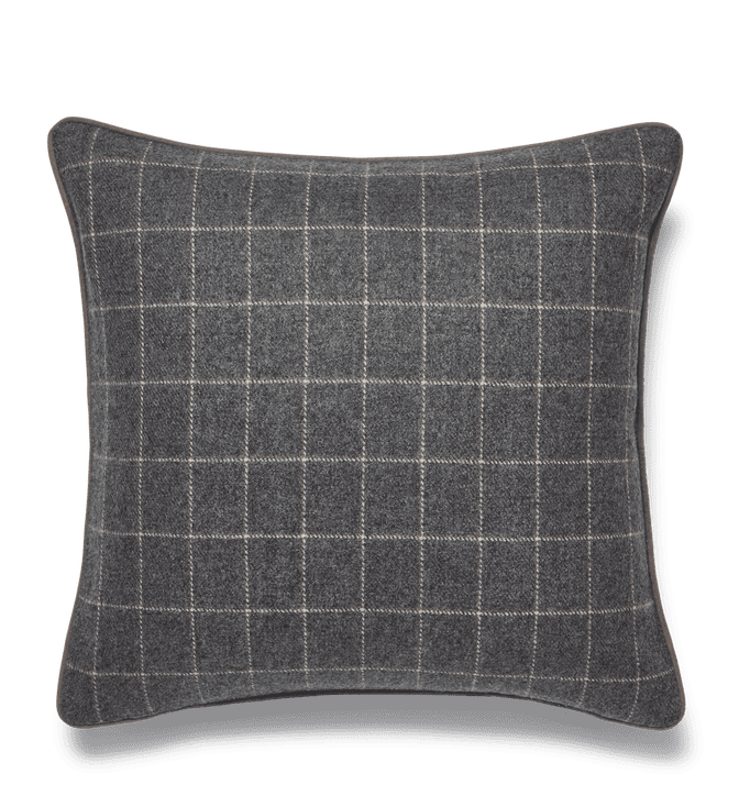 Clyde Pillow Cover - Charcoal 