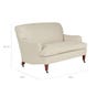 Coleridge 2-Seater Sofa With Natural Linen Cover