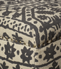 Cranesbill Upholstered Ottoman - Soft charcoal