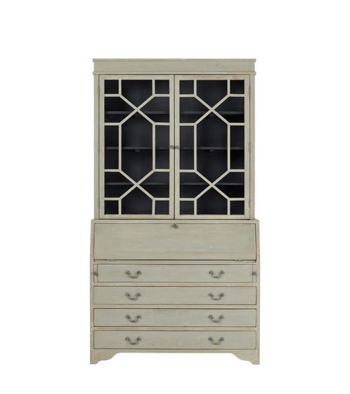 Drummond Solid Recycled Pine Cabinet - Warm Grey