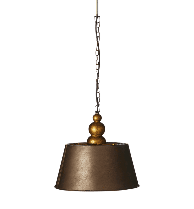 Small Ellington Hanging Light - Antique Bronze/Gold