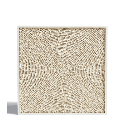 Eris Bead Wall Art - Ivory