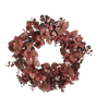 Faux Eucalyptus Wreath - Dark Brown/Burgundy