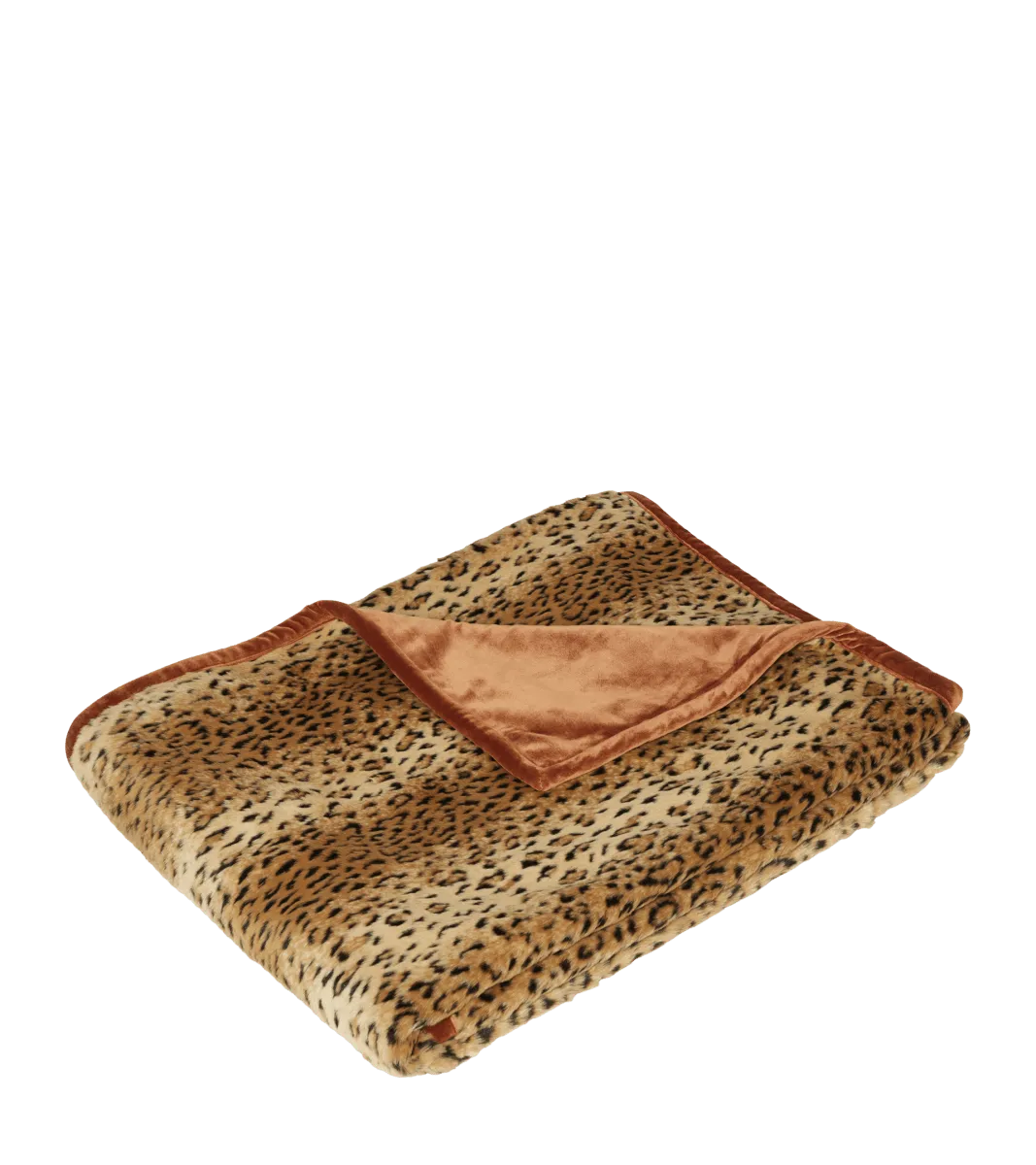 Faux Fur Throw Cheetah Rust OKA