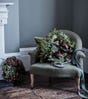Faux Hydrangea, Berry & Ivy Wreath - Multi