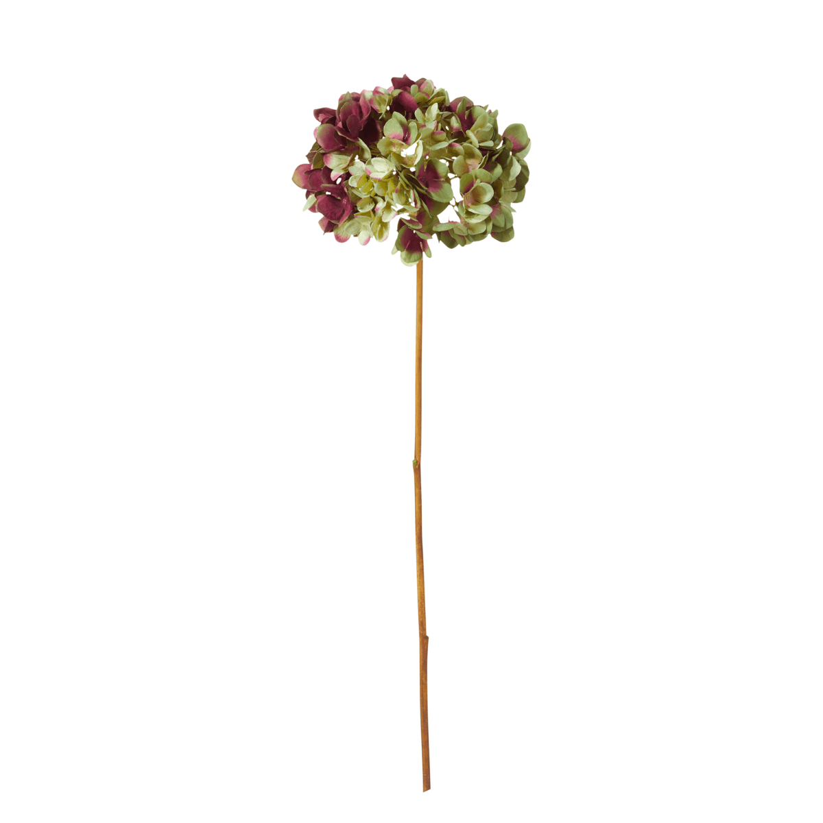 Faux Mophead Hydrangea Stem - Multi