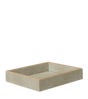 Faux Shagreen Tray - Taupe