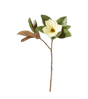 Faux Single Magnolia Stem - White