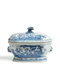 Fenghuang Lidded Pot White / Blue