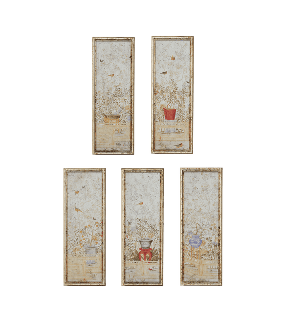 Set of Five Pentangle Wall Art Panels - Multi