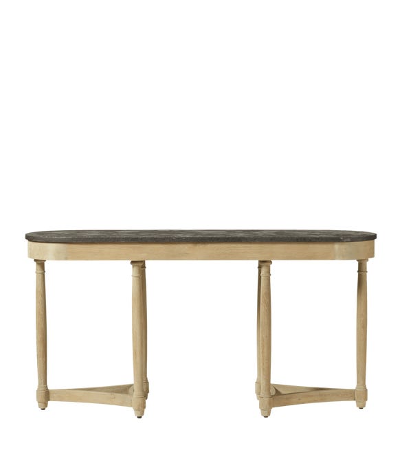 Flavian Console Table - Oak / Stone