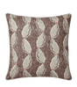 Fractal Leaf Cushion Cover (51cmSq) - Elephant Grey