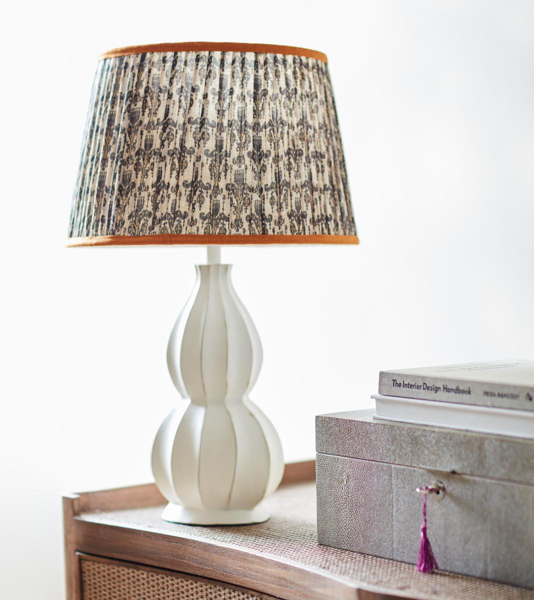 OKA, Girandole Lampshade 35cm - Multi, Lampshades, Linen,Cotton,Iron