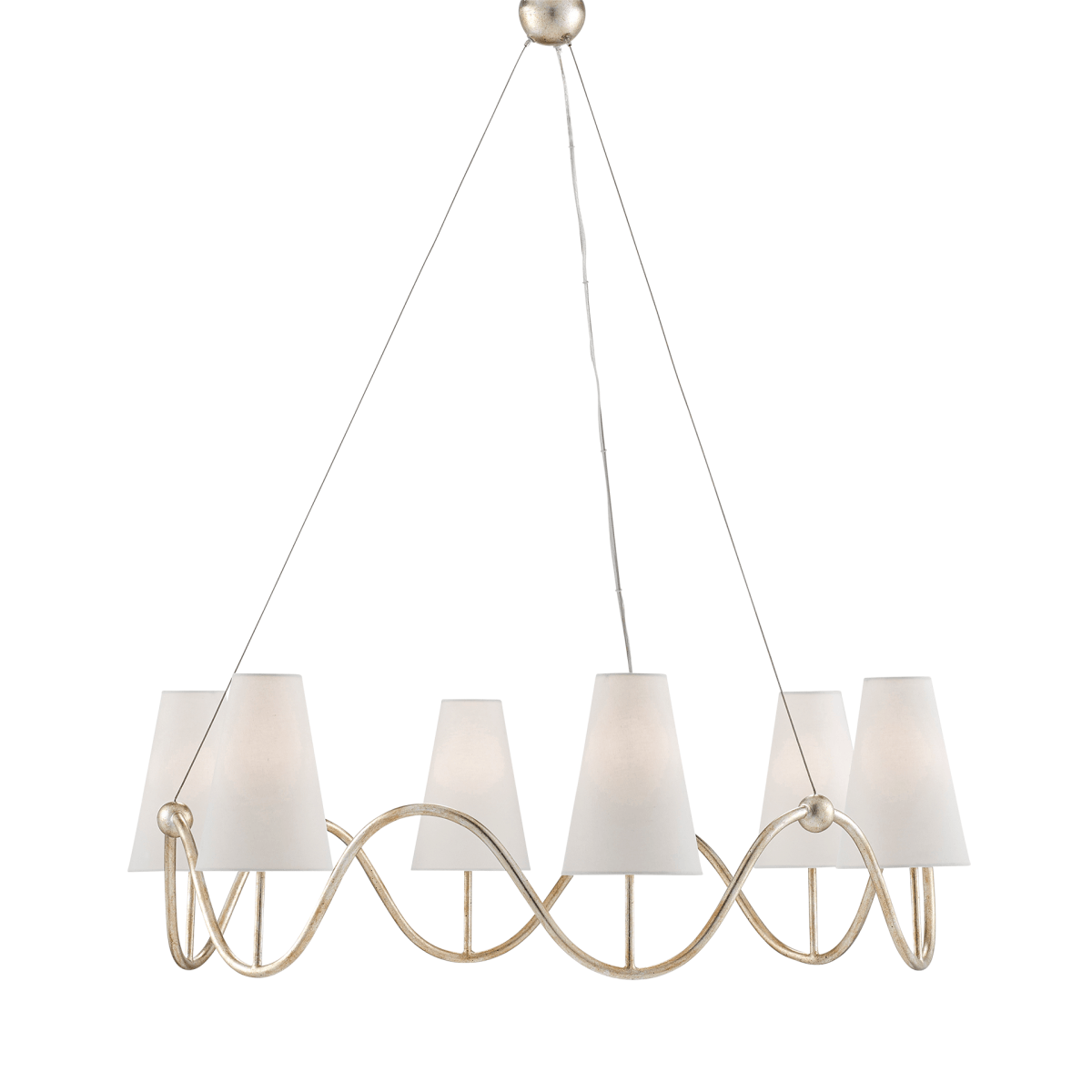Oka Jenna Chandelier - Silver In Brown